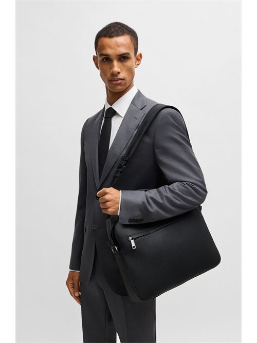 Document bag in hammered semi-leather BOSS | 50536498 RAY_S DOC CASE.001